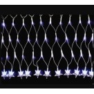 Lâmpada Rede Estrelada 120 Leds 3m 8F Branco para Decoração Natalina