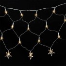Rede LED C Estrela 120 Lâmpadas Branco Quente 220V Decoração Natalina Fachada Jardim