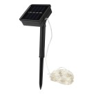 Fio de Cobre 100 LEDs Branco Quente 10 Metros Energia Solar – Iluminação Decorativa para Jardins, Festas, Eventos e Áreas Externas 