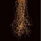 Cascata LED Fio Cobre 900L 6x0,75m Branco Quente Bivolt Decoração Natal e Festas