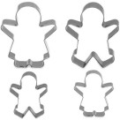 Formas de Metal p/ Cortar Bolacha – Kit c/ 4 Cortadores Sortidos Resistentes p/ Confeitaria