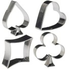 Formas de Metal p/ Cortar Bolacha – Kit c/ 4 Cortadores Sortidos Resistentes p/ Confeitaria