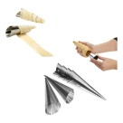 Formas para Canudinhos de Metal 12 Peças – Utensílio de Confeitaria p/ Canudos Recheados e Massa Folhada
