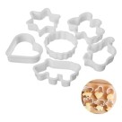 Formas Inox p/ Cortar Bolacha e Cookie – 6 Peças Sortidas Duráveis p/ Confeitaria Artesanal