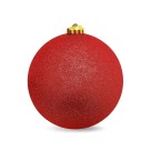 Bola de Natal Nº 15 com Glitter Decorativa 15 cm para Árvore de Natal, Enfeite Brilhante e Sofisticado para Decoração Natalina de Casa, Lojas