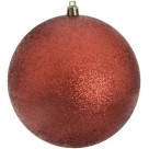 Bola de Natal Nº 15 com Glitter Decorativa 15 cm para Árvore de Natal, Enfeite Brilhante e Sofisticado para Decoração Natalina de Casa, Lojas