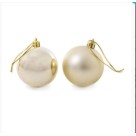 Bola de Natal Lisa Mista Champagne 7cm C/6 Peças  – Enfeites Natalinos Elegantes e Duráveis
