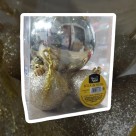 Kit 18 Bolas de Natal Klasik Mistas Tamanhos Variados – Decoração para Árvore de Natal com Glitter e Brilho