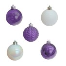 Kit 36 Bolas de Natal 6cm Duarte Sortido Wincy – Decoração Natalina com Glitter e Cores Variadas