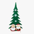 Árvore Decorativa de Natal em Feltro Verde – Enfeite Natalino Leve, Charmoso e Versátil para Mesa, Parede e Vitrine