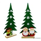 Árvore Decorativa de Natal em Feltro Verde – Enfeite Natalino Leve, Charmoso e Versátil para Mesa, Parede e Vitrine