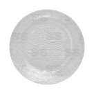 Prato de Sobremesa Durax Forjado 18cm em Vidro Temperado Transparente – Elegância, Resistência e Sofisticação para Mesa Posta