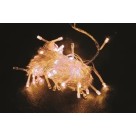 Cascata LED 100L Branco Quente 220V – Iluminação Natalina Decorativa com 8 Funções de Piscar para Fachadas, Varandas e Janelas