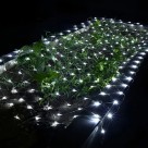 Lamp Rede 1,2×1,2 m 120 LED 220V Branco Frio – Rede de Luzes Decorativas Natalinas com 8 Funções de Piscar para Paredes, Fachadas e Janelas
