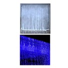 Cascata LED 240L Branco Frio 220V – Cortina de Luzes Natalinas com 8 Funções de Piscar para Fachadas, Varandas e Janelas Decorativas