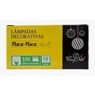 Pisca-Pisca MicroLED 100L 127V Branco Frio com 8 Funções Fio Verde – Iluminação Decorativa Natalina