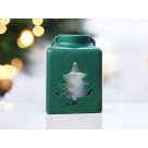Lanterna de Natal Decorativa 13x10,5cm Plástico Wincy – Enfeite Natalino Elegante p/ Mesa, Sala e Vitrine Festiva