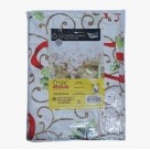 Toalha de Mesa Retangular 140x210cm Natalina Decorativa para Ceia de Natal com Estampa Festiva e Bordas Reforçadas