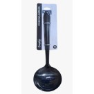 Concha Servir Sunshine Black 21,5cm em Plástico Resistente com Cabo Ergonômico e Design Moderno para Sopas, Caldos e Molhos