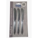 Kit Espátula para Manteiga com 3 Peças em Aço Inox Polido – Utensílios de Cozinha Resistentes, Elegantes e Fáceis de Limpar para Servir