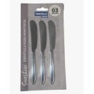 Kit Espátula para Manteiga com 3 Peças em Aço Inox Polido – Utensílios de Cozinha Resistentes, Elegantes e Fáceis de Limpar para Servir