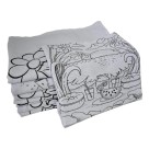 Pano de Prato Riscado 44x68cm 100% Algodão Alta Absorção e Bainha Reforçada