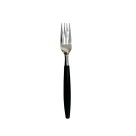 Garfo de Mesa Caprese Preto em Aço Inox com Cabo Ergonômico | Talher Moderno e Sofisticado para Refeições e Mesa Posta Completa