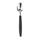 Colher de Sobremesa Caprese Preto em Aço Inox com Cabo Ergonômico | Talher Moderno e Sofisticado para Servir Sobremesas, Cafés e Iogurtes