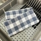 Pano de Pia Duplo Xadrez 30×40cm em Algodão Super Absorvente com Bainha Reforçada para Cozinha