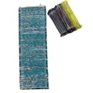 Tapete Malha com Fio Grande 42x1,24m Artesanal Decorativo para Sala, Quarto e Corredor