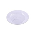 Prato Premium Redondo Cristal 26cm Transparente Elegante para Festas e Decoração