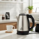 Chaleira Elétrica Inox 1,8 Litros 127V +Casa com Desligamento Automático, Base 360° e Aquecimento Rápido