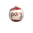 Enfeite Bola Decorativa de Natal 9,5cm com Cordão – Esfera Peluciada para Árvore, Guirlanda e Decoração Natalina