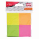 Bloco de Anotações Sticker Quadrado Colors 3,8 cm – Adesivos Coloridos para Planner, Escritório e Estudo