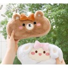 Estojo Feminino Animais de Pelúcia com 1 Zíper – Modelos Ursinho, Coelhinho e Ovelhinha, Fofos e Macios para Escola e Presente