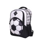 Mochila Kids Masculina Futebol Infantil Reforçada com Estampa 3D e Bolsos Laterais para Escola