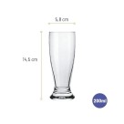 Copo de Cerveja Munich 300ml Nadir – Vidro Transparente, Design Clássico e Resistente, Ideal para Cerveja, Chopp e Bebidas Geladas