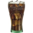 Copo de Vidro Coca Contour Cristal 470ml Modelo Original com Logo em Alto-Relevo, Vidro Resistente e Design Clássico para Refrigerante, Drinks e Sucos
