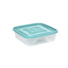 Pote Quadrado 1,95L com Tampa Vermelha – Pote Plástico Transparente, Ideal para Armazenar Alimentos, Geladeira, Freezer, Marmitas e Organização