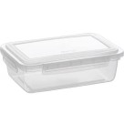 Pote com Trava 1,1 Litro – Linha Easy Lock, Vedação Reforçada, Tampa com Travas Laterais, Pote Transparente BPA Free para Marmita, Freezer e Geladeira