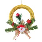 Enfeite para árvore guirlanda dourada 25x20 cm