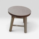 Banquinho Cru de Madeira 29x29x23,5cm – Banco Rústico Artesanal para Decoração