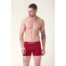 Cueca Boxer Adulto Vermelho G Masculina com Tecido Macio, Cós Reforçado e Modelagem Anatômica para Conforto Diário e Excelente Caimento
