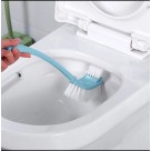 Escova Sanitária Dupla de Plástico 10x12x42cm com Suporte – Cabo Longo, Cerdas Firmes e Limpeza Eficiente para Banheiro