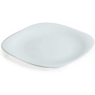 Prato de Vidro Branco 27cm Quadrado Opaline Plaza – Louça Resistente, Moderna para Mesa Posta Sofisticada e Refeições Completas