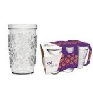 Copo Nature Suco 270ml Conjunto com 6 Peças – Vidro Texturizado, Alta Transparência, Ideal para Bebidas Geladas e Uso Diário