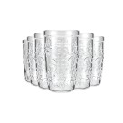 Copo Nature Suco 270ml Conjunto com 6 Peças – Vidro Texturizado, Alta Transparência, Ideal para Bebidas Geladas e Uso Diário