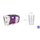 Copo Nature Suco 270ml Conjunto com 6 Peças – Vidro Texturizado, Alta Transparência, Ideal para Bebidas Geladas e Uso Diário