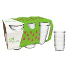 Copo Zumba Suco 270ml Conjunto com 6 Peças Transparente para Bebidas – Durável e Resistente