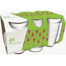 Copo Zumba Suco 270ml Conjunto com 6 Peças Transparente para Bebidas – Durável e Resistente
